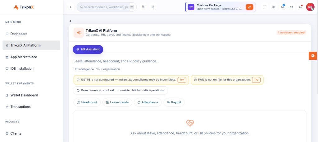 TrikonX AI Platform